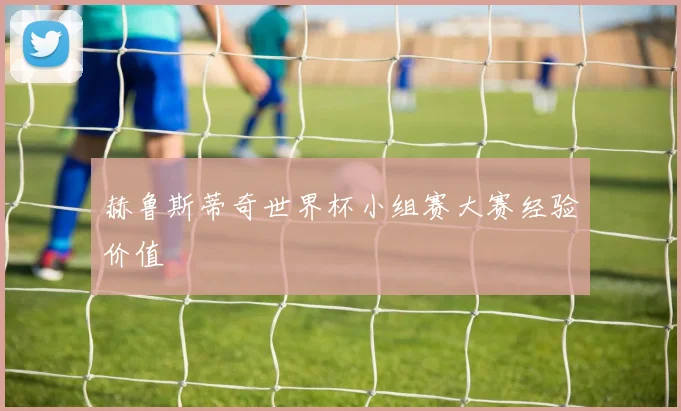 赫鲁斯蒂奇世界杯小组赛大赛经验价值