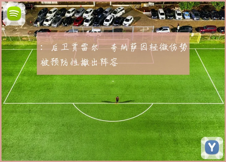 ：后卫贾雷尔・夸纳萨因轻微伤势被预防性撤出阵容